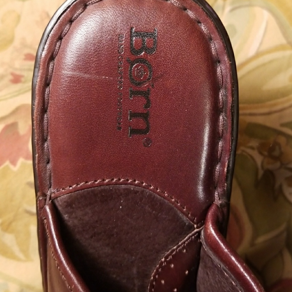 Børn lafies brown leather clog - Picture 5 of 6